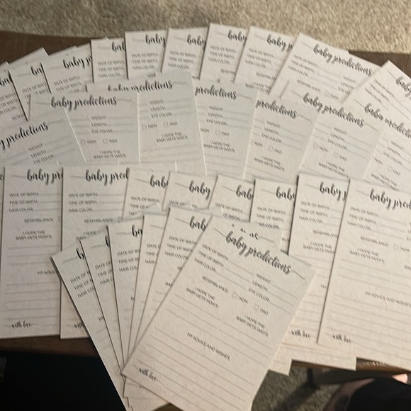 Baby Predictions Baby Shower Game - Picture 2 of 3